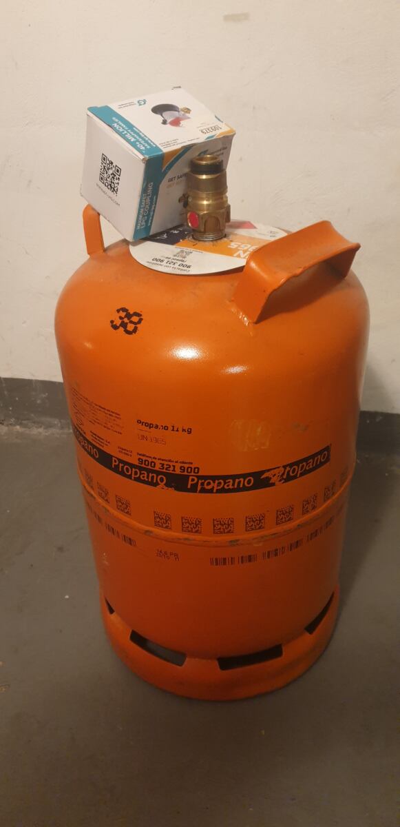 Spanische Gasflasche