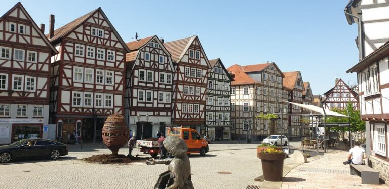 Homberg Altstadt mit seinen Fachwerkhäusern