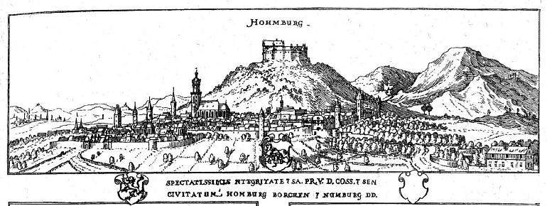 Stadt Homberg mit der Hohenburg