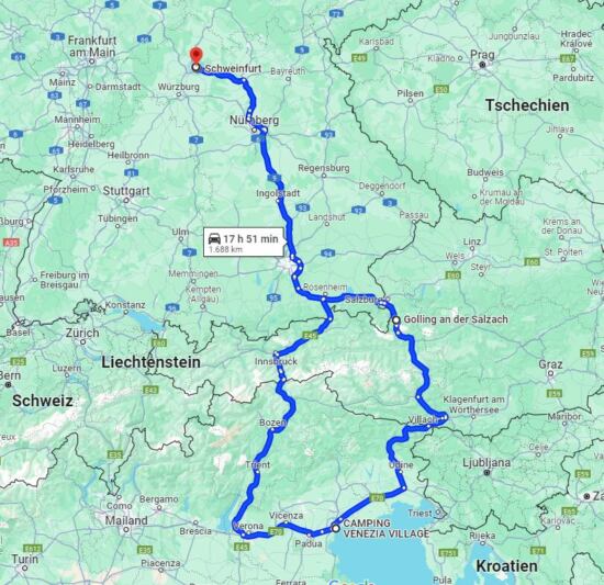 Route Kurztrip Italien / Venedig-2024