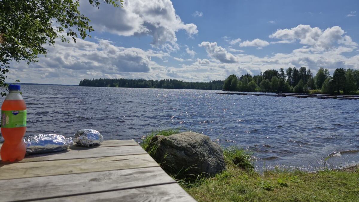Pause am Badesee in Fäker