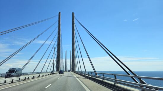 Fahrt über die Öresundbrücke