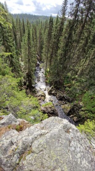 Blick ins Tal Sangsbäcketfallet