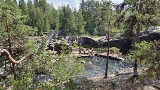 Badestellen im Naturreservat Storforsen
