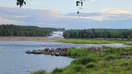 Aussicht vom Storforsen Camping