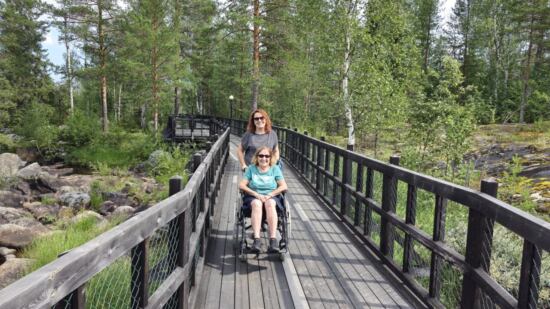 Rollstuhlgerechter Weg Storforsen