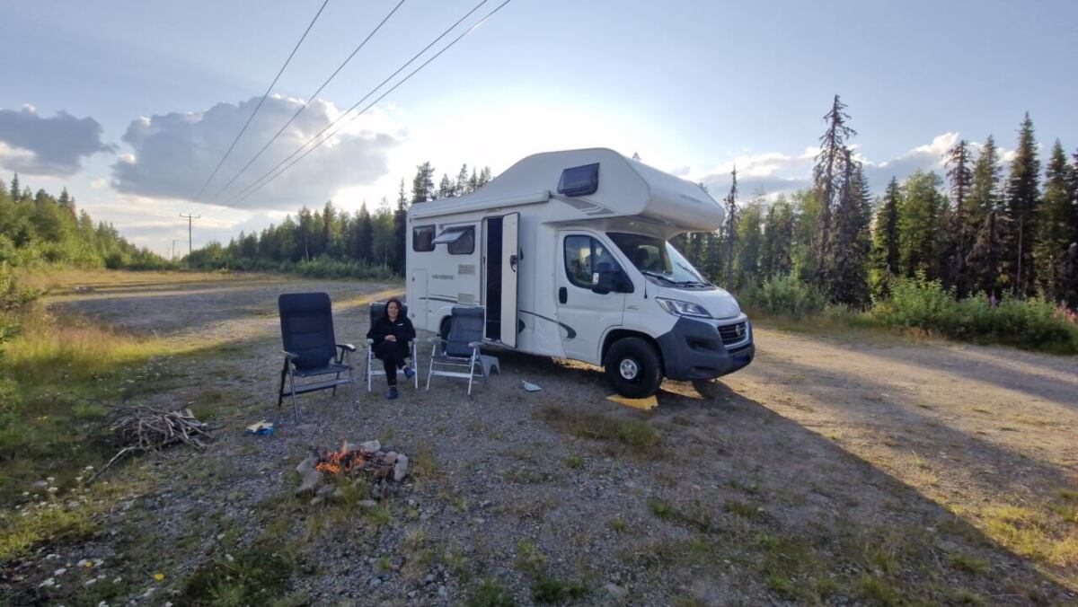 Lagerfeuer am Übernachtungsplatz