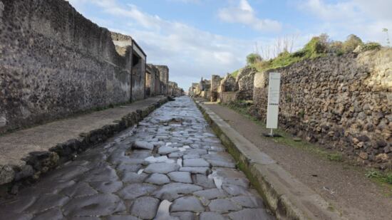 Straßen Antikes Pompeji