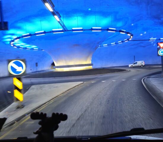 Norwegen Vallaviktunnel