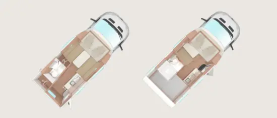 Weinsberg X Cursion Van EDITION [PEPPER] - Grundrisse 500 MQ / 500 LT