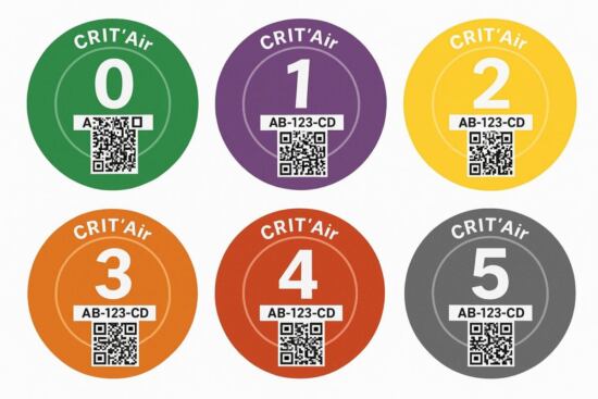 Französische Umweltplakette