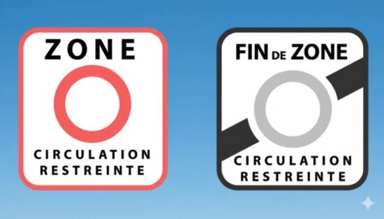 Schilder Anfang und Ende Umweltzone