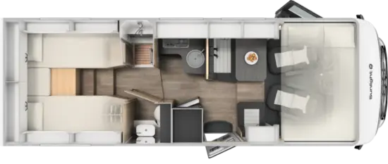 Sunlight I 68 Adventure Edition - Grundriss