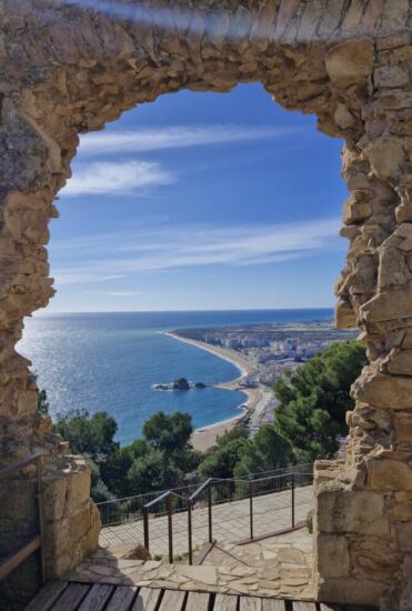 Aussicht vom Castell de Sant Joan in Blanes