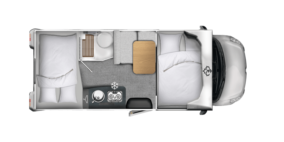 2026 Ahorn Camp A 595 - Grundriss