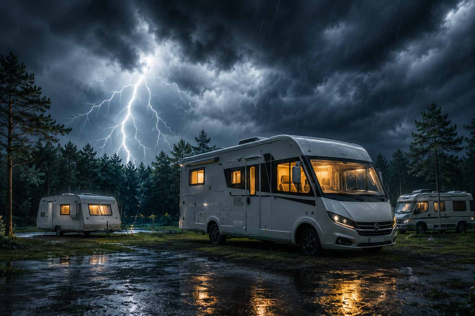 Gewitter im Wohnmobil