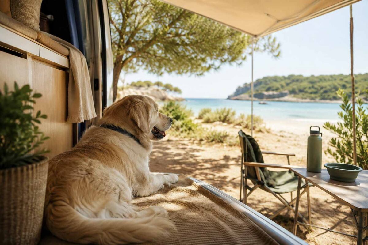 Camping mit Hund im Sommer